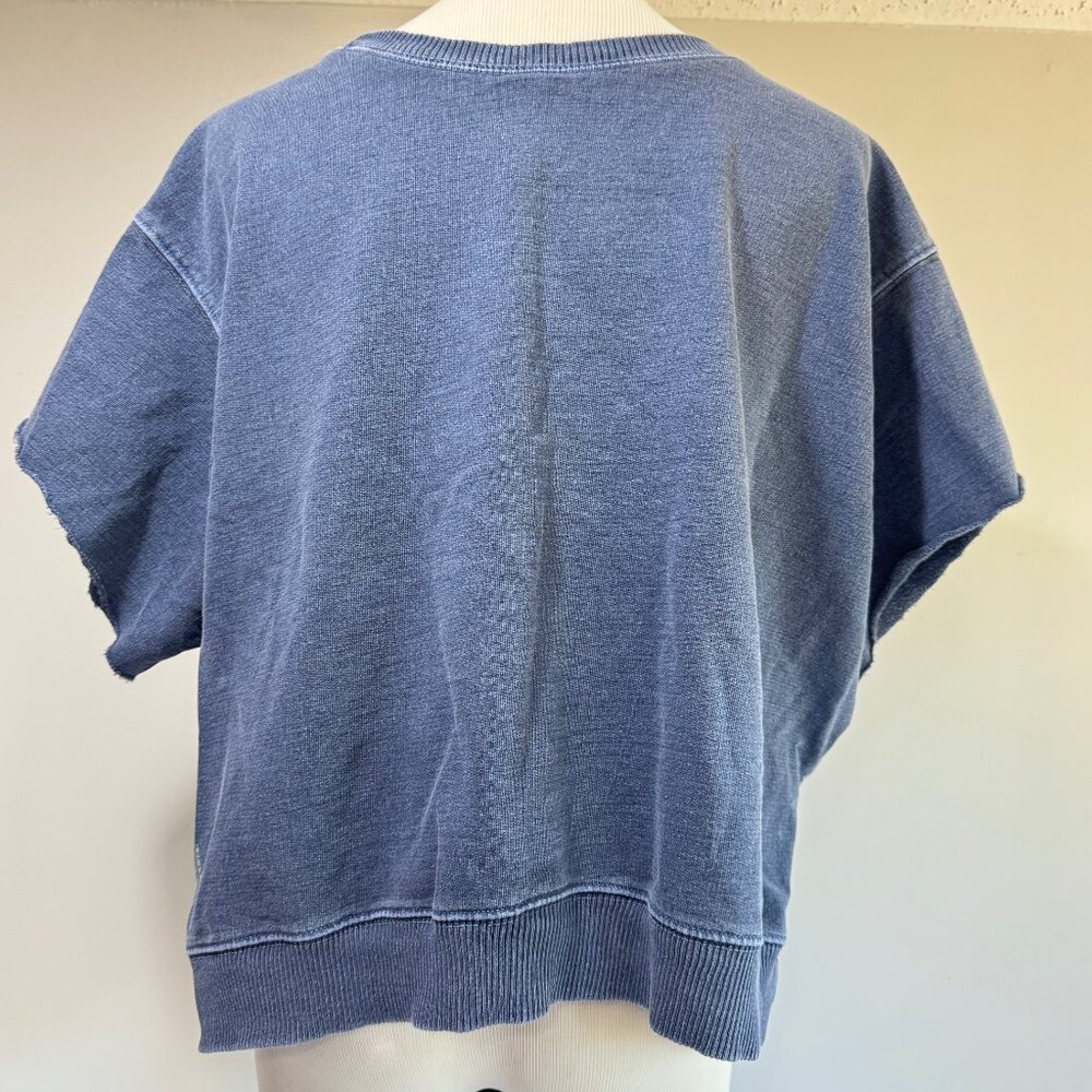 🎉😀CLEARANCE SALE!!😀🎉FREE PEOPLE MOVEMENT Cropped Short Sleeve Sweatshirt - Picture 3 of 11